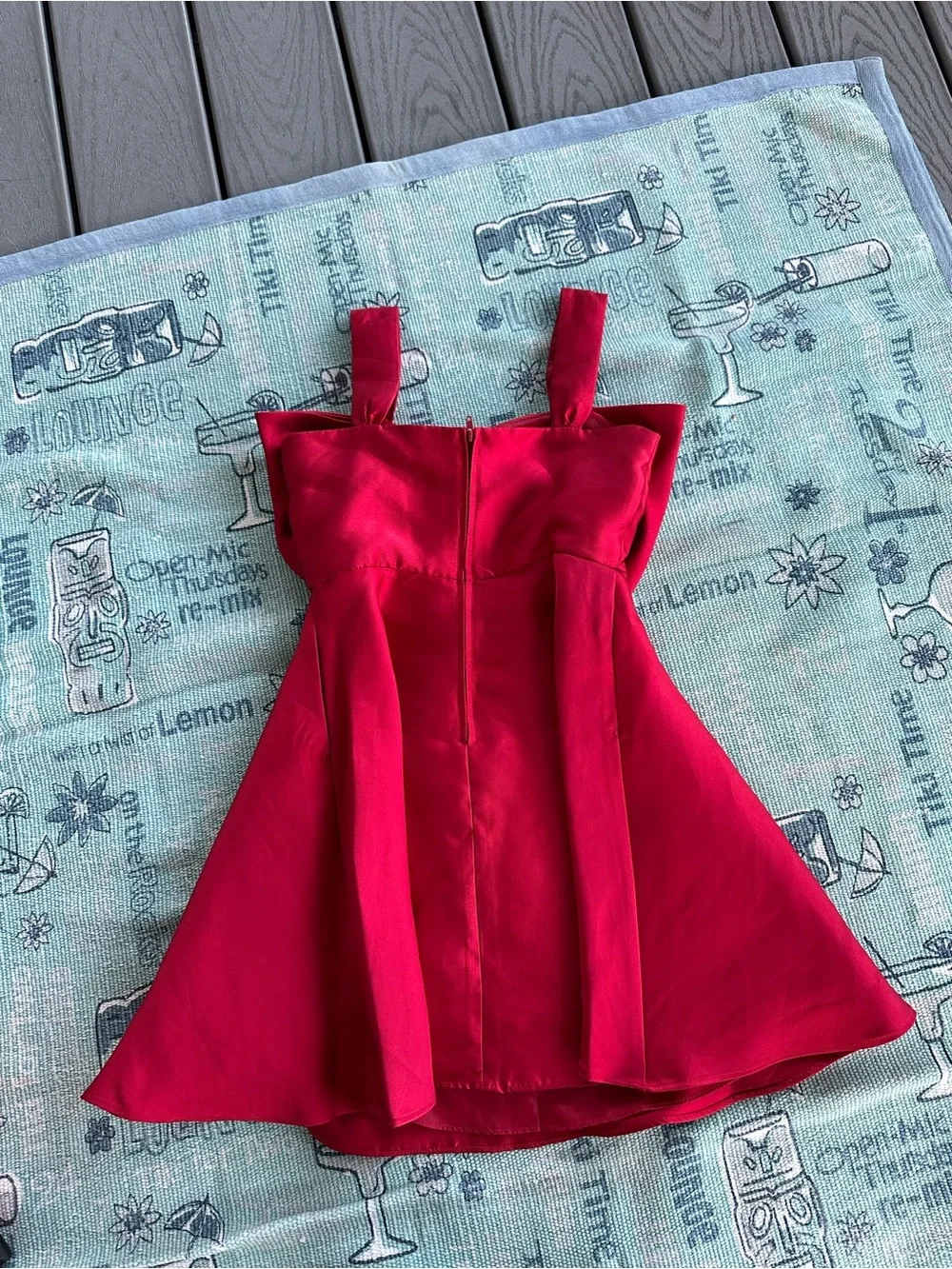 Girls Red Bow-Front Party Dress 👗 Size 8 - Beautiful 😻